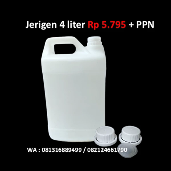 4 Liter Plastic Jerry Cans