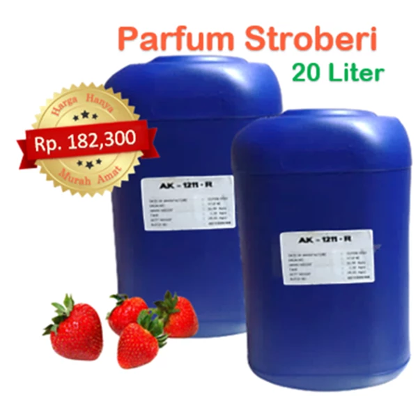 Parfum Stroberi   hanya Rp 182.300 per liter untuk 20 liter