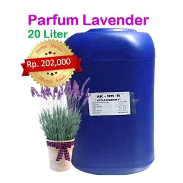Parfum Aroma Lavender tahan lama dan kuat  hanya   Rp 202.000 per liter untuk 20 liter 
