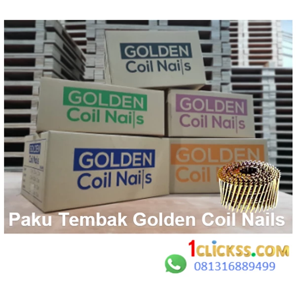 Golden Coil Nails Shooting Nails 40 MM 2.1 MM GN 4021