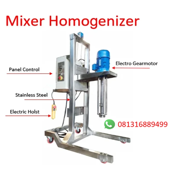 Mixer Homogenizer  25 - 500 liter