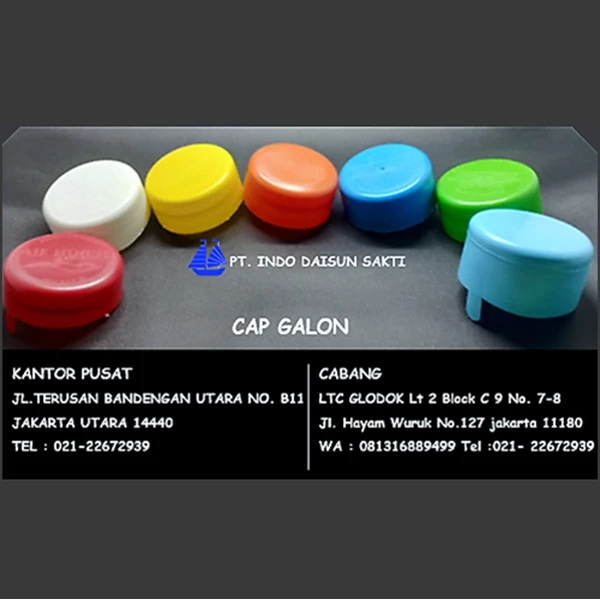 GALON CAP  PLASTIC 10-19 LITER