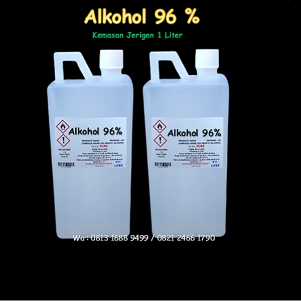 ALKOHOL 96 % MURNI ( tes dulu dengan alkohol meter sebelum beli )