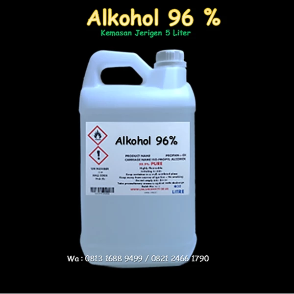 ALKOHOL 96 % MURNI ( tes dulu dengan alkohol meter sebelum beli )
