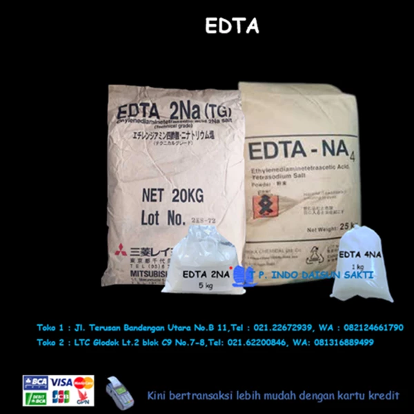 EDTA 4Na / EDTA 2Na ( Natrium kalsium Ddetat (natrium kalsium EDTA)