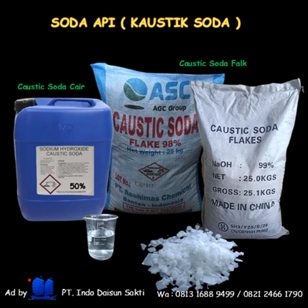 SODA API ( KaustiK Soda ) Cair 50 % ( 220 liter drum )  