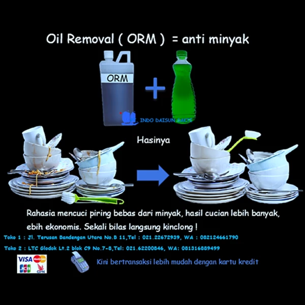 Oil REMOVAL / ORM ( anti minyak )
