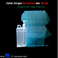 Print 1 Liter Jerry Cans with Pom Caps (1000 ml jerry cans tutuo pom)