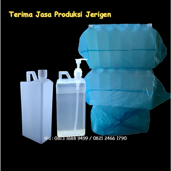 Print 1 Liter Jerry Cans with Pom Caps (1000 ml jerry cans tutuo pom)