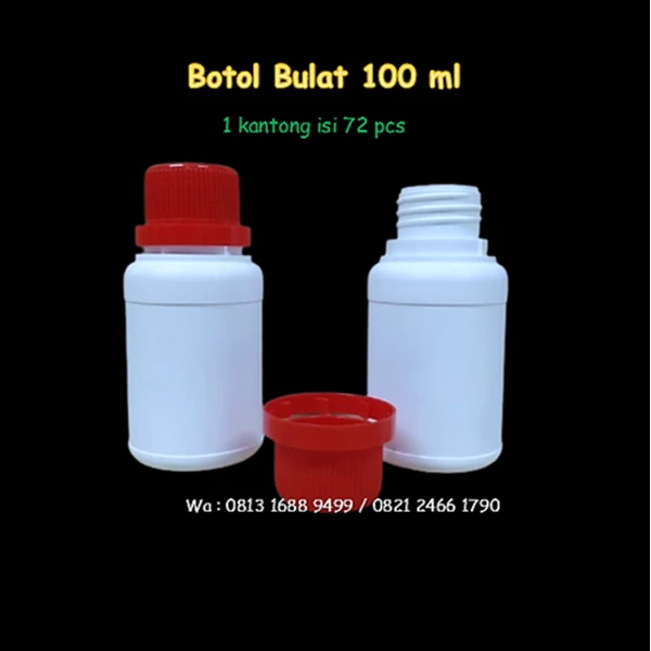 100 ml  ROUND Bottle (  100 ml LABOR / 100 ml AGRO ) 