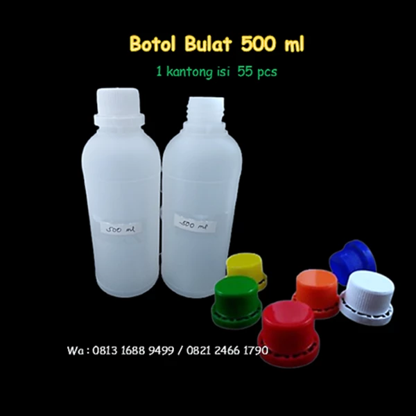 500 ml  ROUND Bottle (  500 ml LABOR / 0.5 liter AGRO ) 