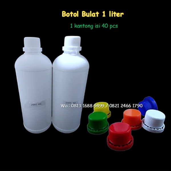 1000 ml  ROUND Bottle (  1000 ml LABOR / 1 liter AGRO ) 
