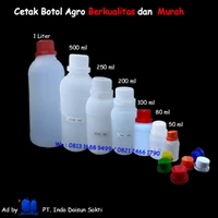 Botol Plastik Agro Model Bulat Ukuran 50 ml – 1 liter