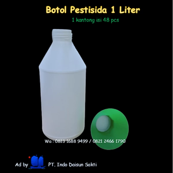 PESTICIDE BOTTLE 1 liter (Funnel cap)
