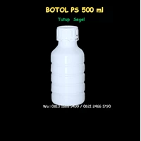Botol PS 500 ml ( 0.5 liter ) Tutup Segel 