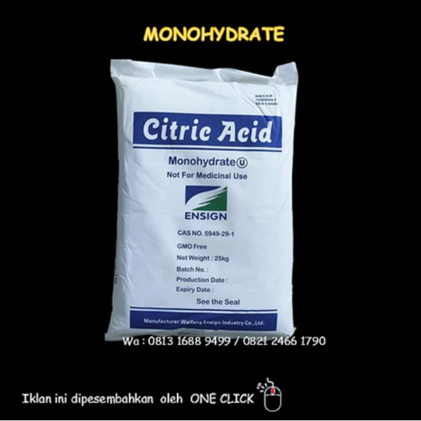 CITRIC ACID ( Citrun ) brand MONOHYDRATE